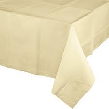 Ivory Paper Tablecovers 1 Pkg 6 Pkgs Case Bulk Price Paper Tablecloth Table Cloth Tablecloth Sizes