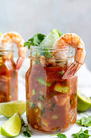 Mexican Shrimp Cocktail Is More Than Just An Appetizer With Meaty Shrimp Cream Mexican Shrimp Cocktail Recipe Cocktail Shrimp Recipes Mexican Shrimp Cocktail