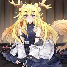 lanelise arknights leizi (arknights) heels horns pointy ears tail | #893021  | yande.re