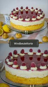 Beste Windebeuteltorte Windbeuteltorte Mit Himbeerspiegel Kuchen Und Torten Windbeuteltorte Lebensmittel Essen