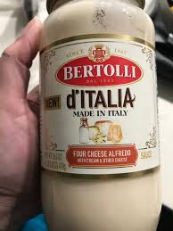 Bursting with flavor, this cheese sauce includes parmesan, romano, . Bertolli D Italia Four Cheese Alfredo Sauce Bertolli