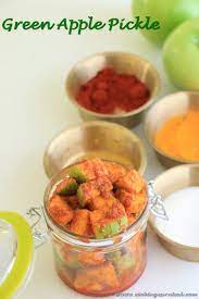 Green Apple Pickle Recipe With Video By Dhwani Mehta Cookingcarnival Recipe Indian Food Recipes Pickling Recipes Recipes