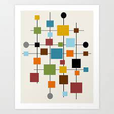 Furniture styles are nothing if not fluid, meaning what's popular one year may not be the next. Mid Century Modern Art 1 3 Kunstdrucke Von Oldurbanfarmhouse Society6