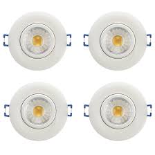 However, when i went to connect all the wires the leds are very dim. Set Of 4 Led Recessed Lights Trenz 7 5 W 3 White Reno Depot