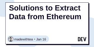 Solutions To Extract Data From Ethereum Data Solutions Analytics Dashboard