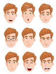 Male cartoon characters with blonde hair. Face Expressions Of A Man With Blond Hair Different Male Emotions Royalty Free Cliparts Vectors And Stock Illustration Image 94910805