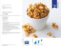 Classic Caramel Corn Www Michelleathome Com Food Tupperware Recipes Caramel Corn