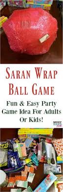 Saran Wrap Ball Game Idea Fun Party Game Idea For Kids Or Adults How To Play And How To Make A Saran Wrap Ba Christmas Party Games Xmas Games Christmas Games