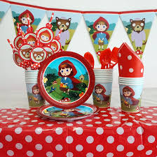 Little red riding hood goes to visit her granny. Little Red Riding Hood Fairy Tale Theme Party Children Birthday Party Supplies Girl Birthday Party Disposable Tableware Balloon Disposable Party Tableware Aliexpress