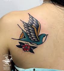 Birds Of A Feather New Vegas Bug Swallow Blue Bird Tattoo On The Back Yellow Bird Tattoo Bluebird Tattoo Little Bird Tattoos
