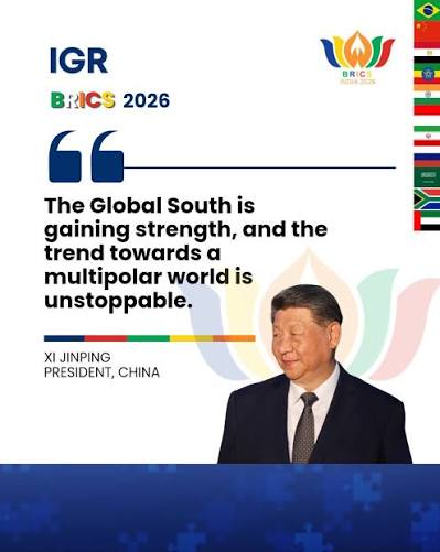 BRICSwithIGR: #BRICSwithIGR: Chinese President Xi Jinping said the Global South is gaining strength and that the trend towards a multipolar world is 'unstoppable'. Addressing the BRICS Summit in New Delhi, Xi urged