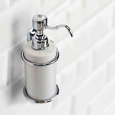 They come in the same beautiful finishes and styles as your basin mixers and taps, so you can keep the same cohesive design throughout the bathroom, without. Burlington Traditional Wall Mounted Soap Dispenser A19chr Uk Bathrooms