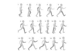Phases Of Step Movements Walking Animation Animation Art Character Design Frame By Frame Animation