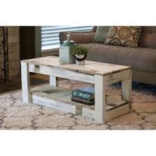 Original Farmhouse Coffee Table White Coffee Table With Shelf Coffee Table Wood Coffee Table Farmhouse