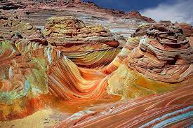 The wave is the common point on the map where world's geologists, psychedelics, couples taking engagement photos. Catch The Wave Marble Canyon Arizona Unusual Places
