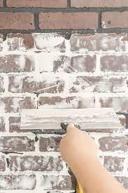 Once all the sheetrock compound had dried, i did a simple gray wash using a watered down paint mixture. How To Paint An Industrial Faux Brick Wall Cherished Bliss