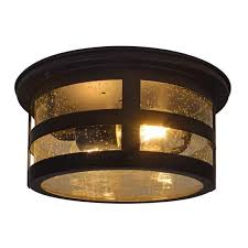 That's a $30 fixture with integrated. Sylvania Cambridge 2 Light Antique Black Ceiling Flushmount With 2 Edison Led Light Bulbs Included 60079 The Home Depot