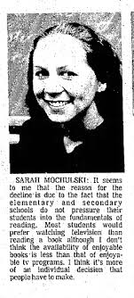 Sarah Mochulski 1977