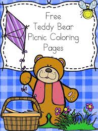Easy coloring pages for kids. Teddy Bear Picnic Coloring Pages Free And Fun Teddy Bear Picnic Teddy Bear Picnic Activities Teddy Bear Picnic Party