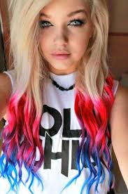 Then, wet your hair with warm water and shampoo your hair with the mixture. Pin By Saja Haider On Hair Styling Blue Tips Hair Blonde Hair With Blue Tips