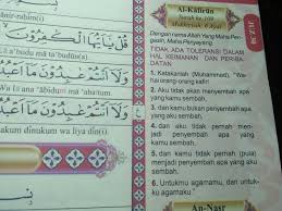 Surah ini turun ketika kaum quraisy mekkah… Maksudnya Arti Surat Al Kafirun Brainly Co Id