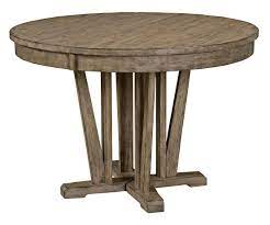 In addition to traditional rectangular and round table tops. Foundry Rustic Round Weathered Gray Dining Table With Extension Leaf Stoney Creek Furniture Kitchen Tables
