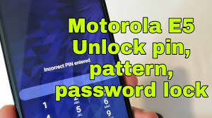 Here's how to set up, change or disable the screen lock option (e.g., password, pattern, etc.) for your moto e4. Hard Reset Motorola E5 Xt1944 2 Unlock Pin Pattern Password Lock Youtube