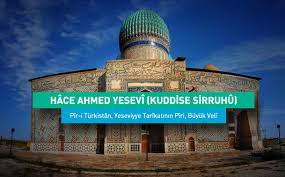 Türkistan'ın güneyinde bulunan türbesinde istirahat etmektedir. Pir I Turkistan Hace Ahmed Yesevi Hazretleri Ismailaga Camiasi Resmi Internet Sitesi