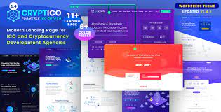 For marketing, development and management. Cryptico Ico Crypto Landing Cryptocurrency Wordpress Theme