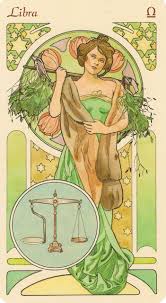 Libra Astrological Oracle Artist Antonella Castelli Libra Art Mucha Art Alphonse Mucha Art
