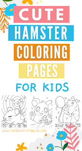 Pictures oxnard the hamster coloring pages. 5 Free Super Cute Hamster Hamtaro Coloring Pages For Kids Rainbow Printables