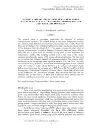 We did not find results for: Pdf Pengaruh Inflasi Tingkat Suku Bunga Kurs Harga Minyak Dunia Dan Harga Emas Duniaterhadap Ihsg Dan Jiidi Bursa Efek Indonesia