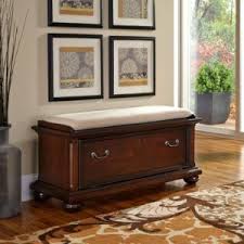 Cherry Wood Storage Bench Upholstered Storage Bench Wood Storage Bench Entryway Bench Storage
