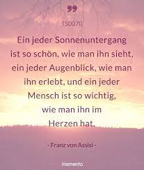 Trauerspruch Ein Jeder Sonnenuntergang Ist So Schon Memento Trauerkarten