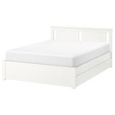 Das richtige bett mit bettkasten. Songesand Bettgestell Mit 4 Schubladen Weiss Ikea Schweiz