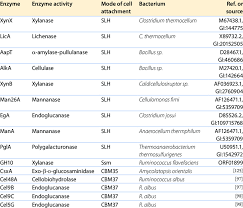 We did not find results for: Cell Surface Plant Cell Wall Degrading Enzymes From Different Bacteria Download Table