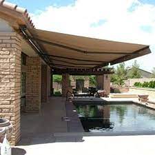 Aleko 12 X10 Retractable Patio Awning Multiple Colors Walmart Com Outdoor Awnings Outdoor Patio Backyard Patio Designs