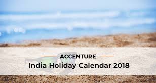 Holiday List Of Accenture 2018 Joblagao Com