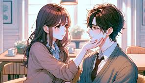 顔 を 触っ て くる 男