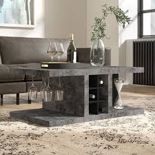 You will no doubt need some seating options incorporated into your living room design, which can range from small accent chairs to a big roomy sectional. Netflix And Refill This Table With Glass Holders And Bottle Storage Means You Can Top Up The Vino Witho Coffee Table Concrete Coffee Table Coffee Table Design