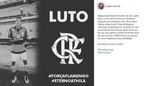 Mas pela copa do brasil. Lagartense Diego Costa Lamenta Tragedia E Manda Mensagem Especial Para Athila E Familia Futebol Ge