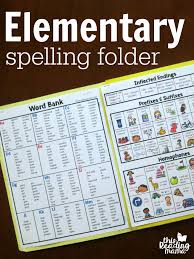 Week 27 week 28 spelling list spelling list. Elementary Spelling Folder This Reading Mama
