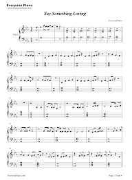 Say something chords great big world. Say Something Loving The Xx Stave Preview
