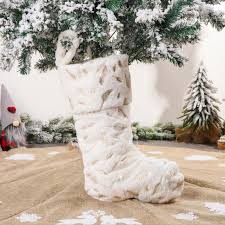 Choose from contactless same day delivery, drive up and more. Snowflakes Embroidered White Plush Christmas Stockings Candy Socks Gifts Bag Buy From 8 On Joom E Commerce Platform
