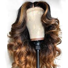 Black And Honey Blonde Ombre Wig Ulovewigs Human Virgin Hair Ombre Wave Pre Plucked Lace Front Wig And Full Lace Wig For Black Woman Free Shipping Ulw0163 Wig Hairstyles Black Hair Ombre Brown Ombre Hair