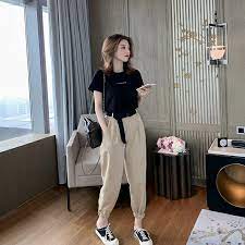 Zalora indonesia hadir untuk memberikan yang terbaik dalam tren. X Style Olahraga Dan Rekreasi Baju Wanita Korea Longgar Lengan Pendek T Shirt Celana Dua Potong Dengan Sabuk Shopee Indonesia