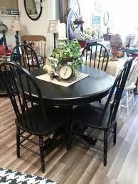 Pin By Susan Janke On Chalk Paint Projects Chalk Paint Dining Table Painted Dining Table Black Painted Furniture