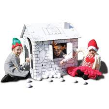 Looking for christmas crafts for the kids? Colour In Cardboard Santa S Grotto Playhouse 94 Cm Hobbycraft Play Houses Kids Playhouse Hobbies And Crafts