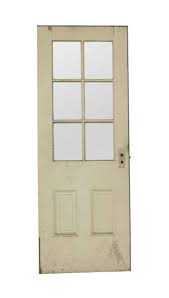 Old 6 Lite 2 Panel Entry Door 79 5 X 29 75 Olde Good Things Entry Doors Exterior Entry Doors Antique Door Hardware