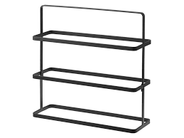 Schuhregal modern design / kadima design schuhschrank bella mit 3 fachern zum klappen vasagle schuhregal für 16 paar, aus metall, mit ablage, 100 x 92,5 x 30cm, 4 etagen, schwarz. Yamazaki Schuhregal Metall Schwarz 3 Reihen Kaufland De